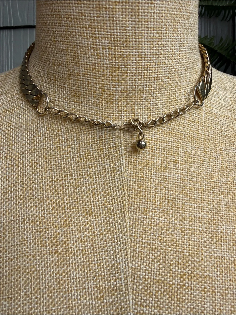 New🌟Free People-Gold Herringbone Choker Necklace - Women Jewelry